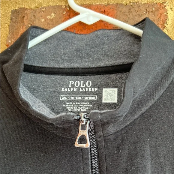 Polo by Ralph Lauren Men's Black Zip-Up Sweater